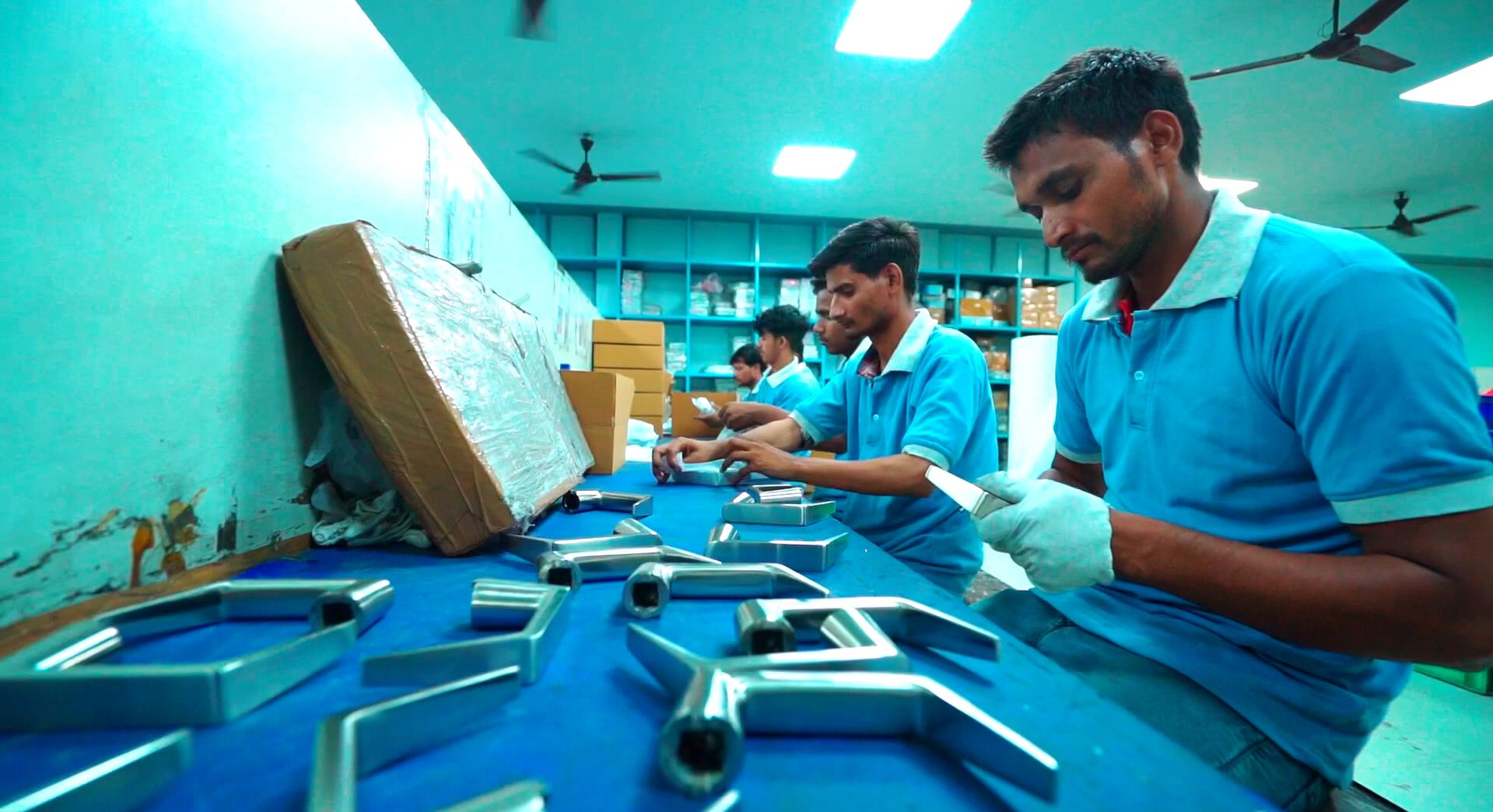 Custom metal components in production